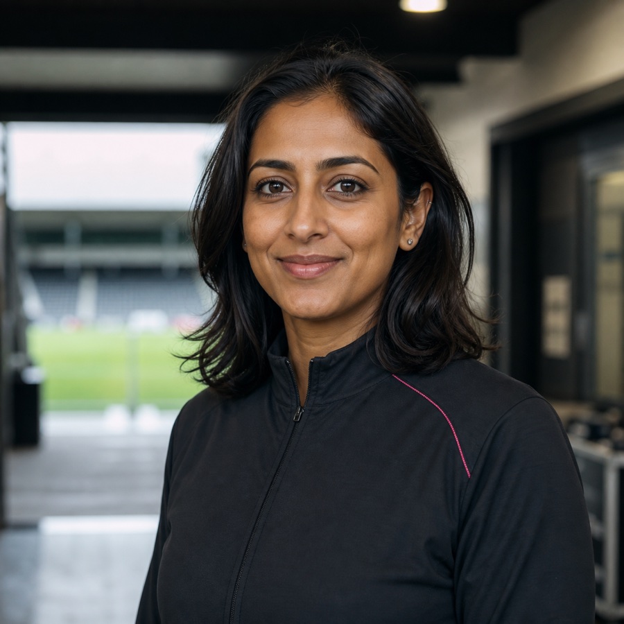Maya Patel, fictional demo football persona